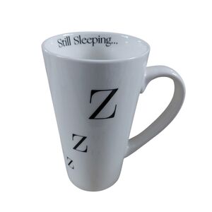 Still Sleeping White Ceramic 'Z' Latte Mug - Home Dining